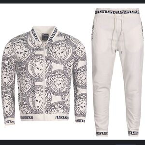 White and black Versace tracksuit